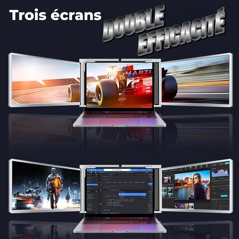 Double Écran Portable 14" Full HD IPS pour Laptop — G-Story GS140NB Moniteur Étendu USB-C