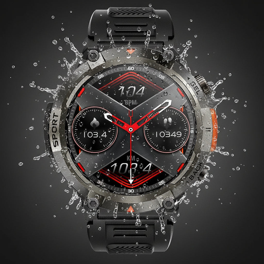 Montre Connectée Outdoor Sport — Robuste & Étanche