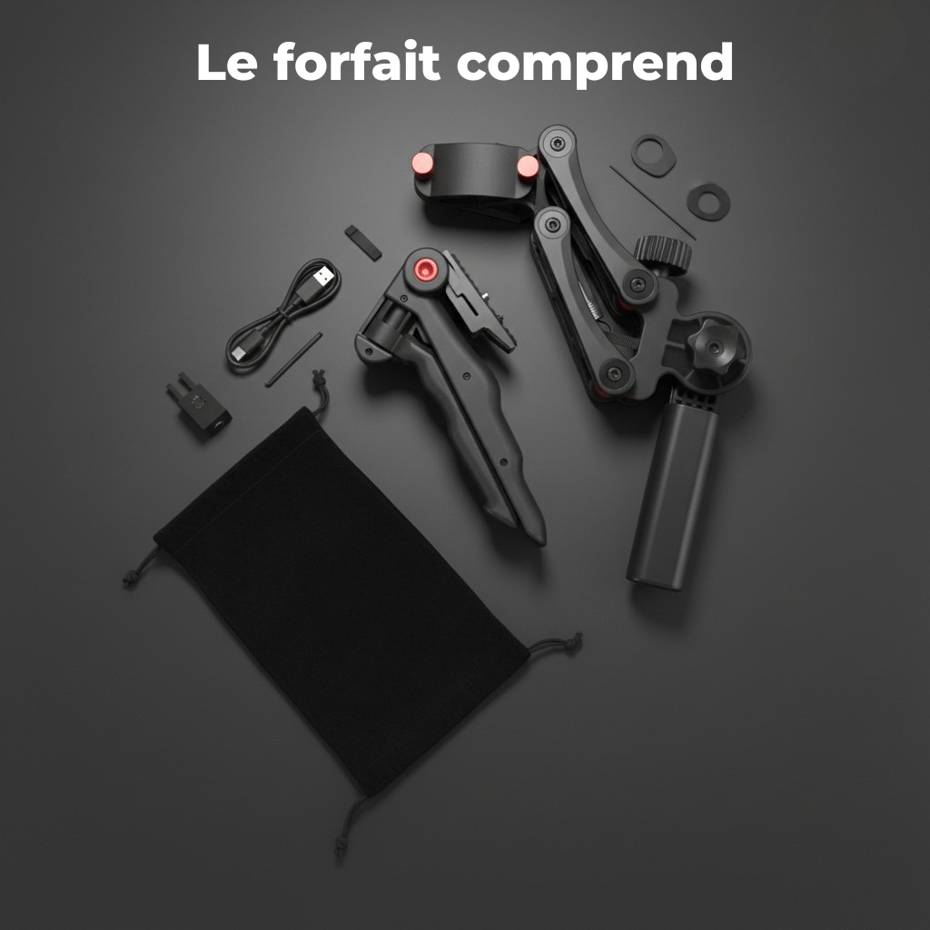 Stabilisateur 4ème Axe Gimbal — DJI Osmo, Charge 4kg, Universel